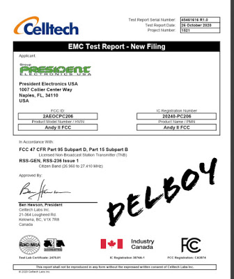 NEW – President Andy II FCC