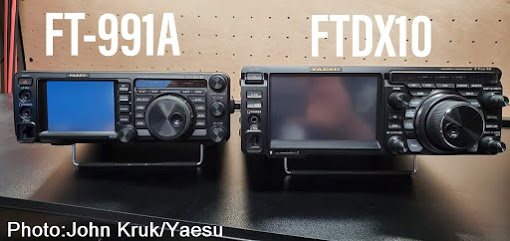 Yaesu FT-991A and FTDX10 Size Comparison